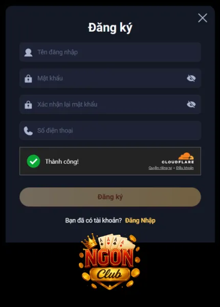 cách đăng kí Ngonclub